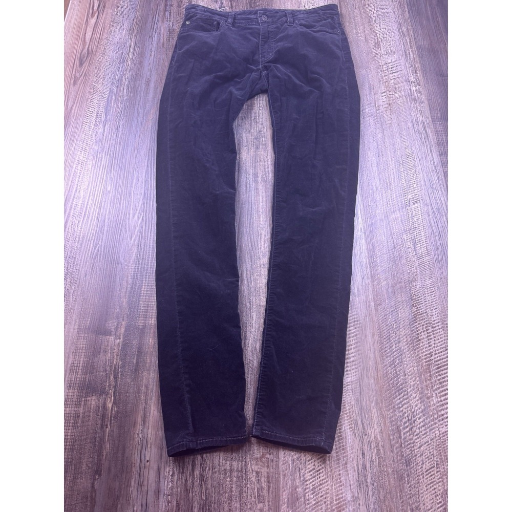 Denim & Supply Ralph Lauren Skinny Jeans Black Velvet Stretch Womens Size 30/34